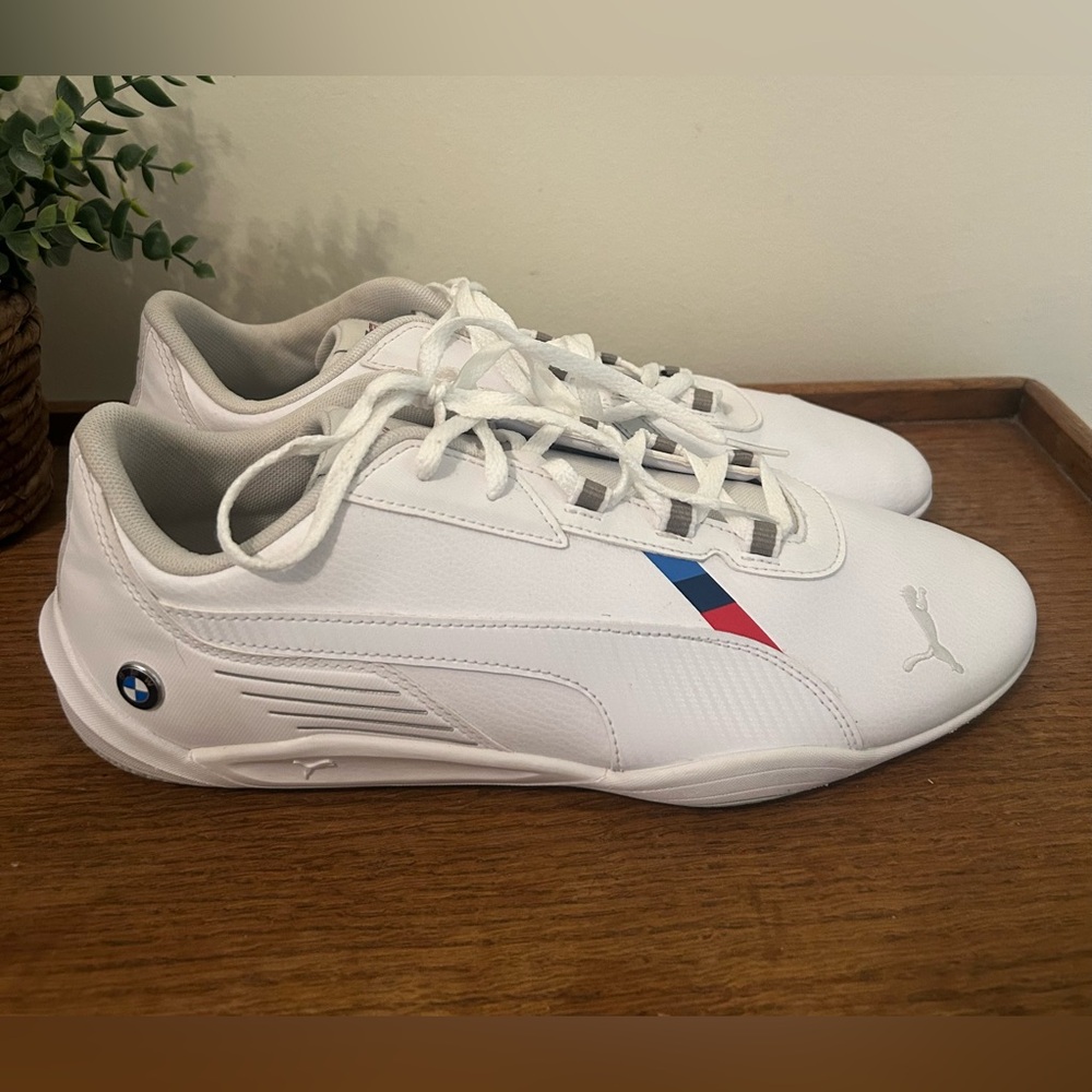 MEN'S PUMA BMW MMS R-CAT MACHINA ATHLETIC SNEAKERS WHITE 306875-02 SIZE 10